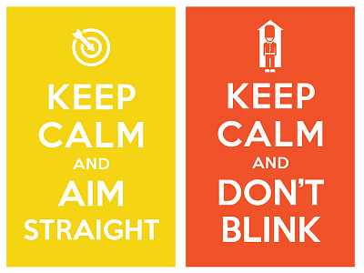 keep calm and aim straight, keep calm and dont blink fonts fuck i swear illustrated type type typo typography whatever fuck iy