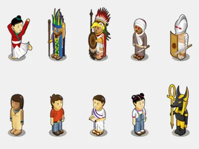 Time Explorer Characters 2 ancient british characters egypt game museum