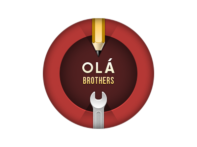 Olá badge brothers logo olá