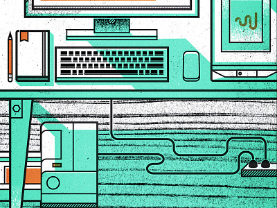 Screen Printing Workshop Poster Pt. 2 3 color designer illustration screen print