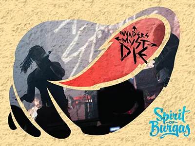 Spirit of Burgas burgas calligraphy festival logo music sea sound spirit sun type typo waves