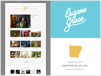 Eugene Grace New Website animation arkansas fashion grid instagram launch photographer photography pinterest portrait responsive web website wedding