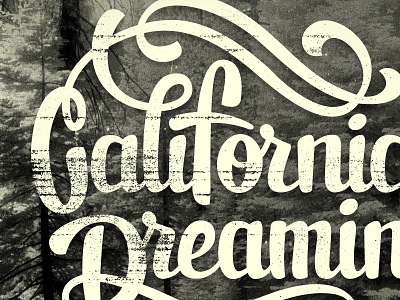 California Dreamin' california california dreamin lettering script