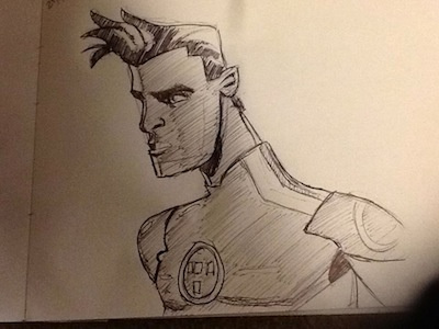 Tron Uprising sketch tron