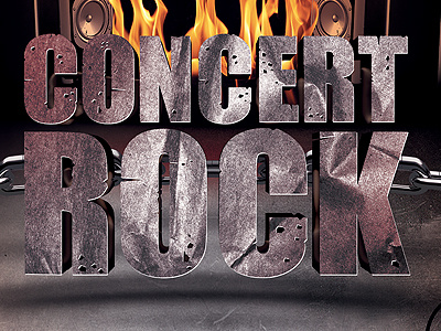 Rock Concert Flyer concert flyer event flame grunge rock rock flyer