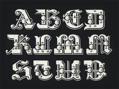 »Galileo« Type Project ... antique lettering ornamental tuscan type type revival typeface typo typography