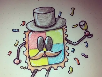 LSD-GUY - Sticker cloudartist lsd guy sticker