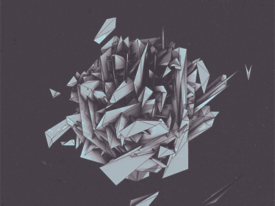 Garbage.gif 3d aftereffects animation blender design form geometric geometry gif lowpoly motion photoshop render retro shapes