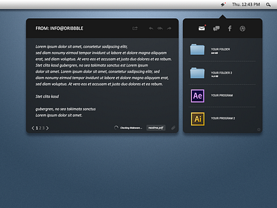 Flashtray art chat design dribbble email facebook fast flashtray jes7ar mac windows
