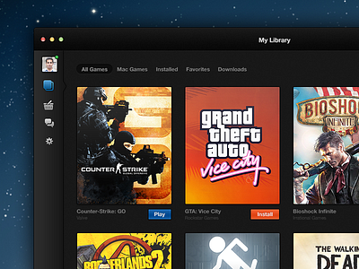 I redesigned Steam for Mac apple dark icon mac osx steam ui valve