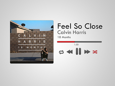 Mini Player calvin harris dribbble mini mini player music player rebound