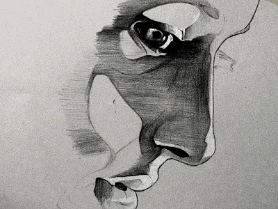 '13 Sketchbook Week #13 eyes face pencil sketch sketchbook