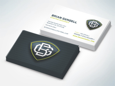 Business Cards branding brian gundell identity personal