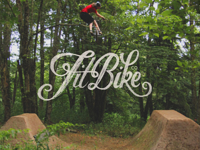 Fit bike co bike bmx company design fit lettering overlay photo riding