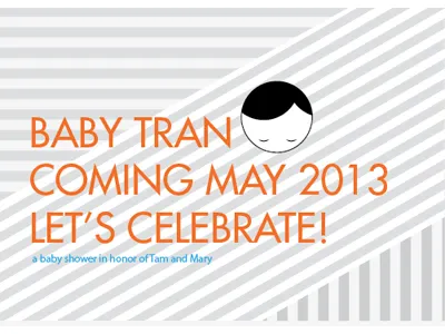 Tran Baby Shower Invite