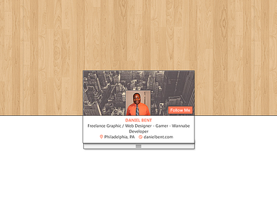 Personal Profile Mockup design mockup profile psd twitter view