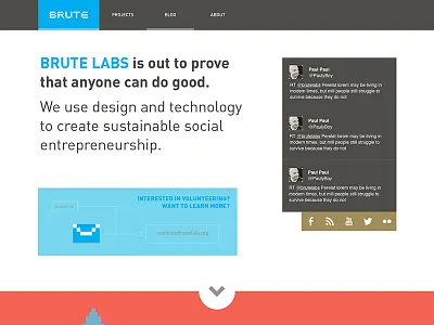 Hompage illustration layout pixel scroll ui web web design website