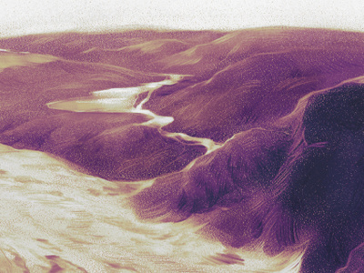 Lindsay Nohl : Macro & Micro Show preview art artwork digital earth illustration landscape light grey art lab lightgreyartlab lindsay nohl macro and micro natural nature painter painting purple