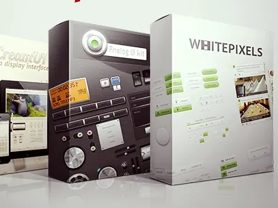 3 UI kits deal user interface web elements