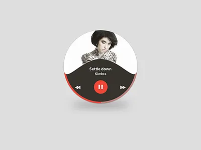 Music Player Rebound interface music player ui widget