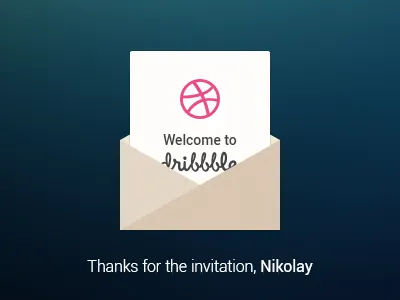 Debut belarus dribbble flat invite mail russia thanks