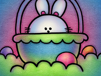 Bunnyball illustration texture