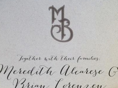 Monogram logo monogram print wedding