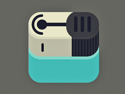 Flat Lighter Icon blue flat icon ios