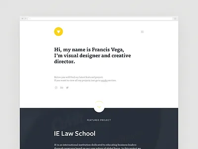 Portfolio Home casestudy clean home portfolio typography white
