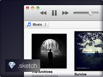 iTunes 11 GUI apple freebee gui itunes sketch