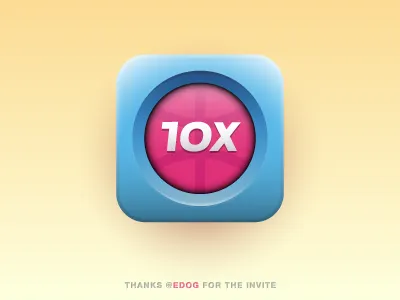 10X button dribbble dribbble thanks edog