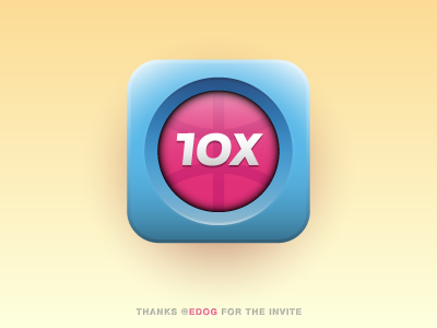 10X button dribbble dribbble thanks edog