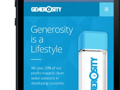 Generosity Water - Responsive Design - In Progress