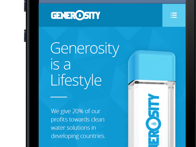 Generosity Water - Responsive Design - In Progress