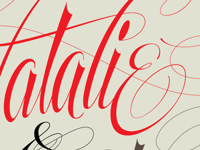 High contrast script Lettering contrast high lettering script