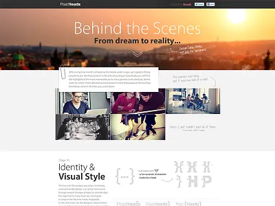 Case Study PostHeads case study design infographic postheads ui