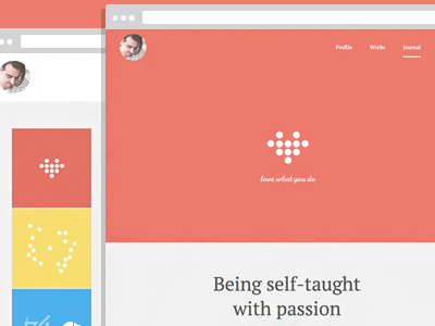 Being self-taught with passion [journal post] article blog designer journal passion post self taught web website