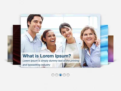Slideshow navigation header landing menu navigation select slideshow ui