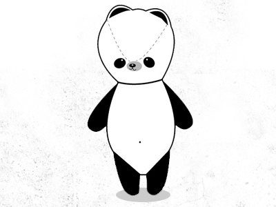 Panda antique bear panda toy