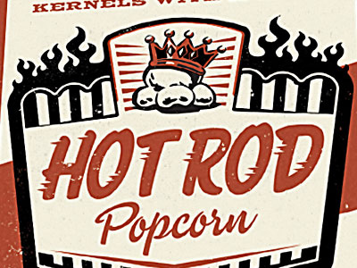 Hot Rod Popcorn hot rod illustration popcorn