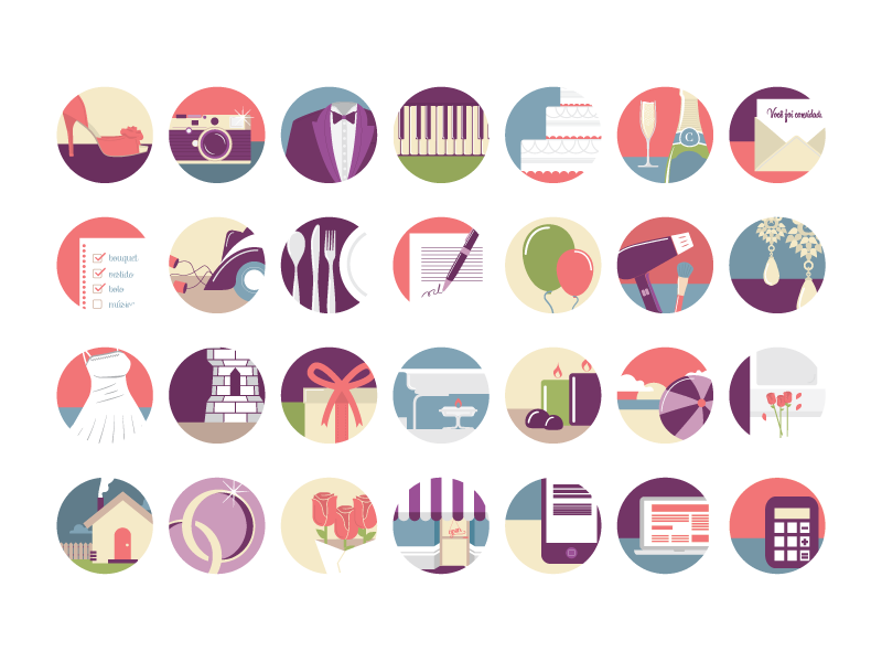 Example of mecasar icon set