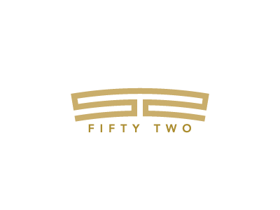 Fifty Two 52 animation brand branding corporate design gif grid ligature logo mark monogram numbers vector