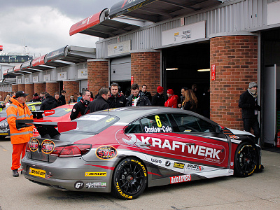 KRAFTWERK / Car livery - BTCC TeamHARD. racing team bespoke branding brands hatch btcc car drive illustration livery racing signature tom onslow cole track