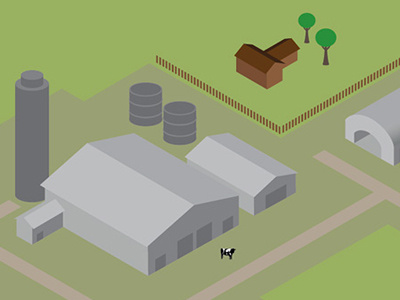 Farm Simulator farm isometric vectors