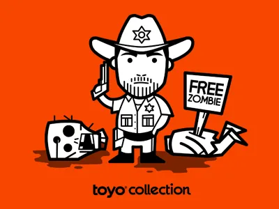 Toyo collection - TV edition character collection ilustration minimal toyo tv zombies