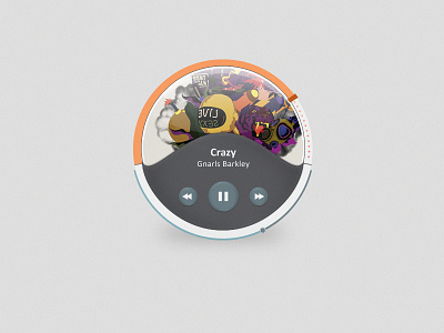 Music Player Rebound design interface music player widget ui