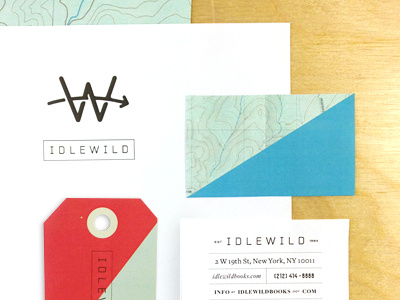 I D L E W I L D branding diagonal identity idlewild logo map monogram typography