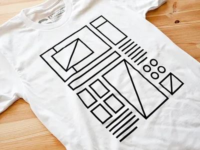 Wireframe Tee clothing layout lines tee tshirt ugmonk wireframe