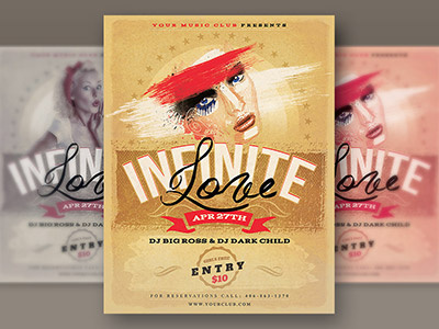 Unique Vintage Flyer flyer invitation party poster retro retro flyer retro poster template vintage vintage flyer