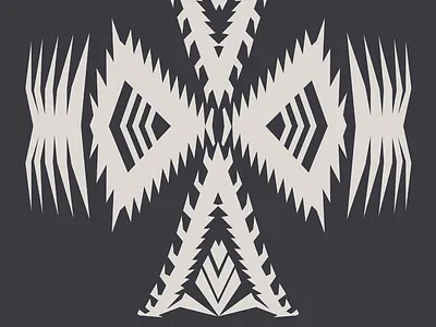 Jagged Cross pattern pendelton